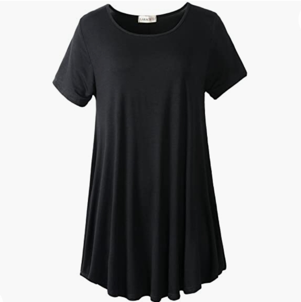 Short sleeve black top